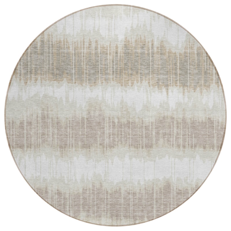 HomeRoots Striped Transitional Rectangle Outdoor Rug