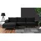 Velvet Upholstered L-Shape Sectional Sofa