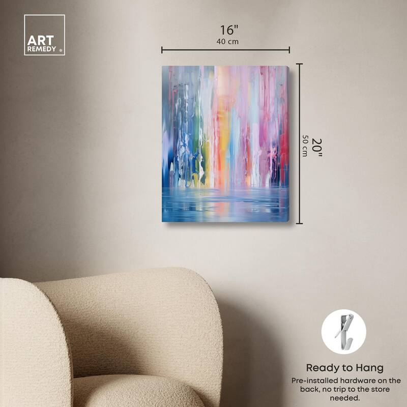 Painted Streams Canvas by Art Remedy, Gallery Wrapped