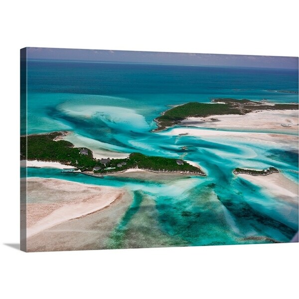 Shop Aerial View Of Island In Caribbean Sea Great Exuma