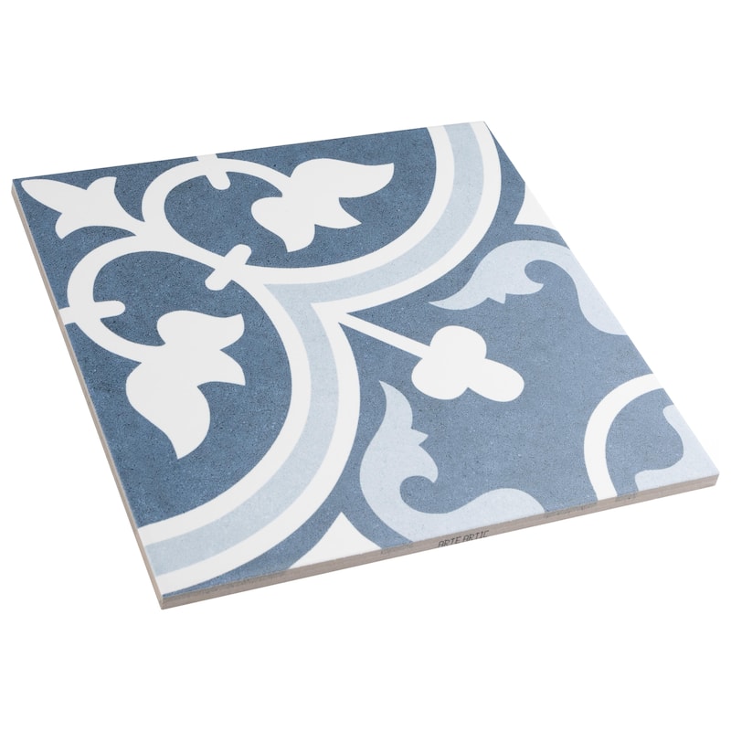 Merola Tile Arte Artic 9-3/4" x 9-3/4" Porcelain Floor and Wall Tile