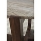preview thumbnail 6 of 4, Signature Design by Ashley Tanidore Brown/Gray Round Cocktail Table - 36" W x 36" D x 18.5" H