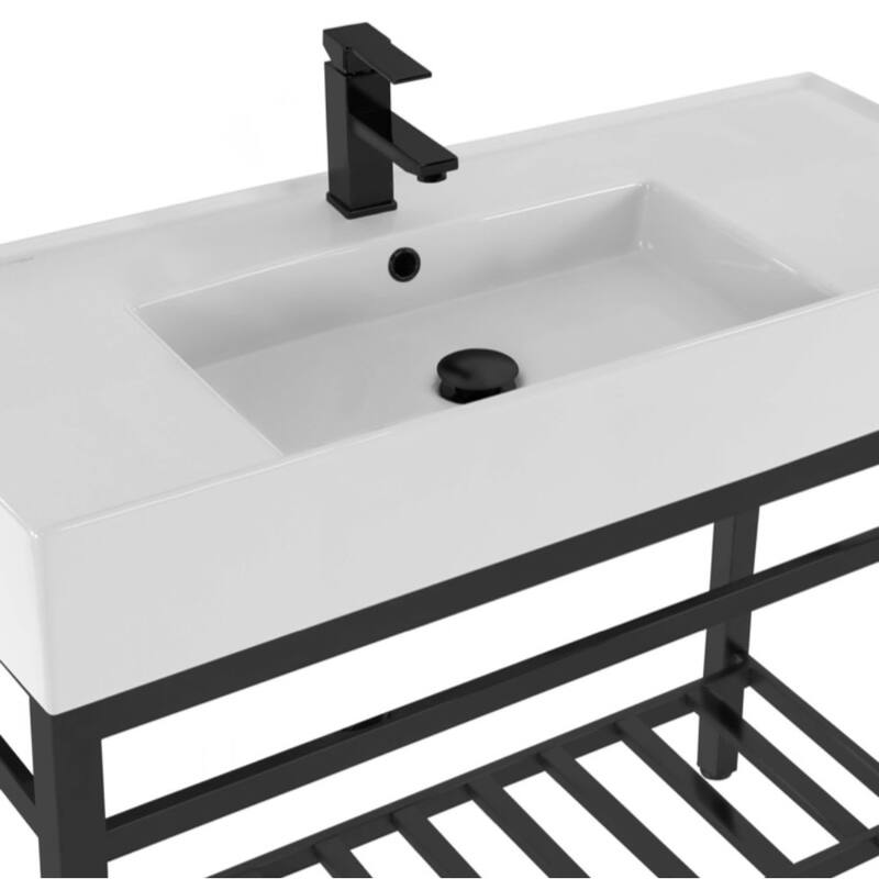 Nameeks Scarabeo 5124-CON2-Three Hole Teorema 2 40" Rectangular