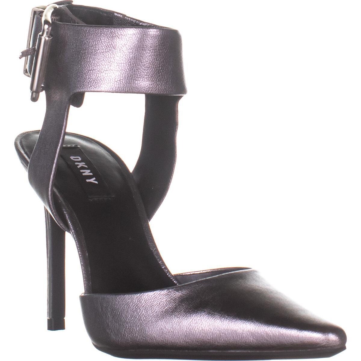 pewter pumps mid heel