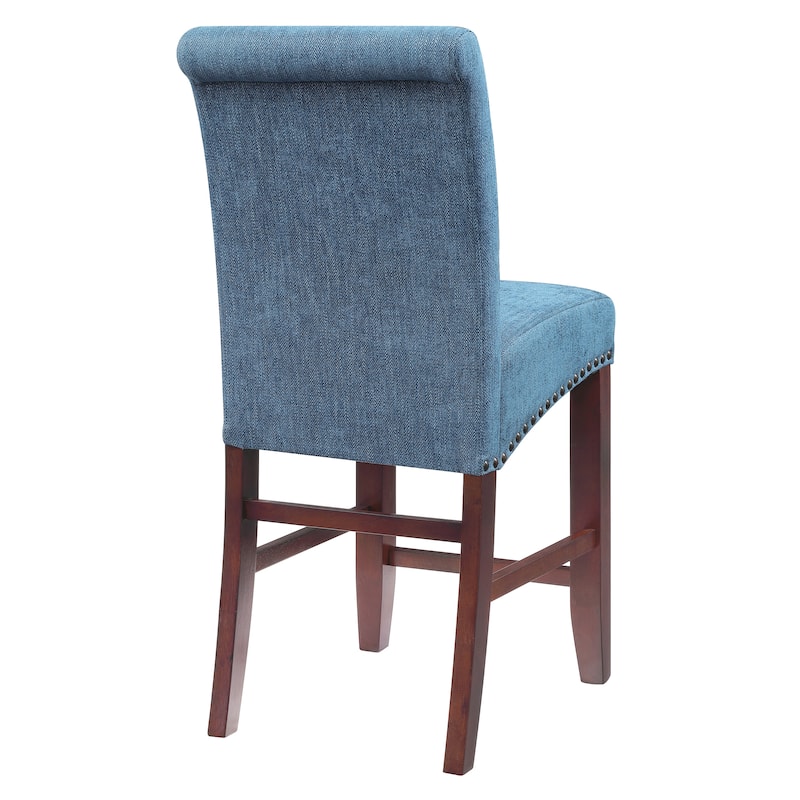 24" Parsons Barstool with Nailheads