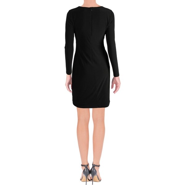 ralph lauren long black dress