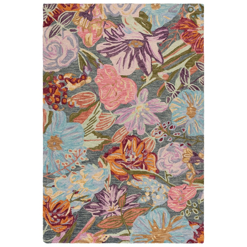 SAFAVIEH Handmade Jardin Ellisiv Floral Wool Rug