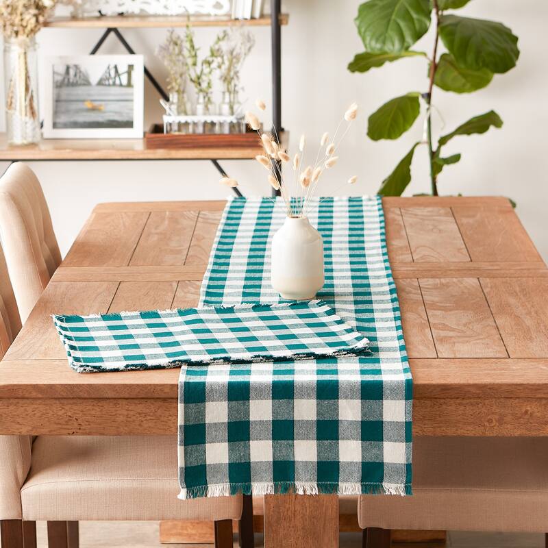 DII Heavyweight Fringed Table Runner
