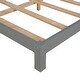 preview thumbnail 5 of 7, Wooden Full Size Platform Bed Frame, Modern Full Kids Bed Frame with House-shaped Headboard, Solid Wood Full Bedframe