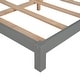 preview thumbnail 41 of 70, Wooden Platform Bed with Wood Slat Support, Modern Solid Wood Kids Bed Frame with House-shaped Headboard, No Box Spring Needed
