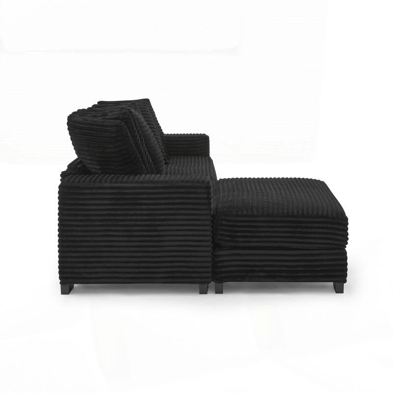 L-Shaped Modular Convertible Sofa