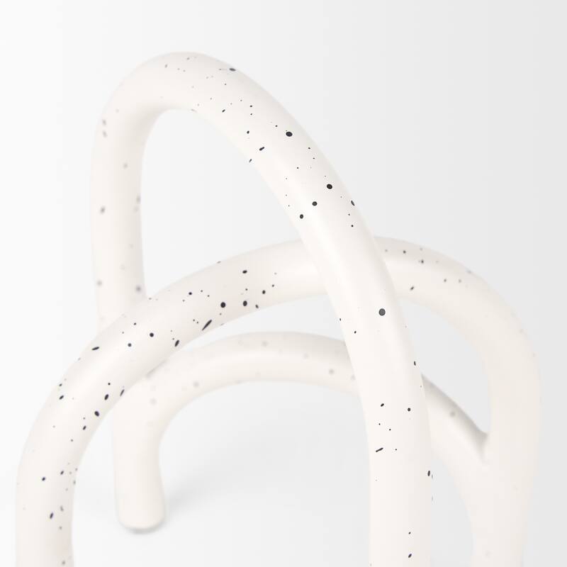 Springe White & Gray Speckled Arch Decorative Object (Set of 2) - 4.5L x 3.4W x 6.5H