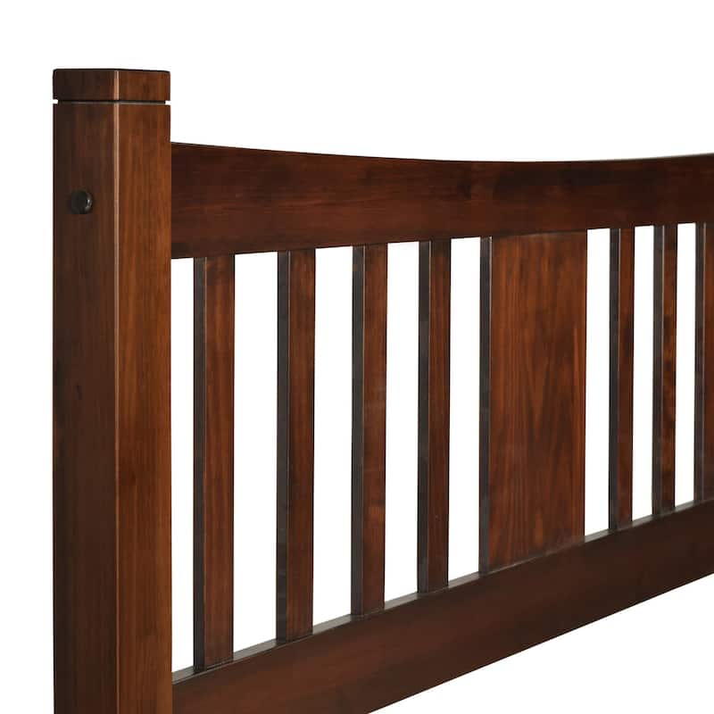 Grain Wood Furniture Solid Wood Shaker Slat Platform Bed