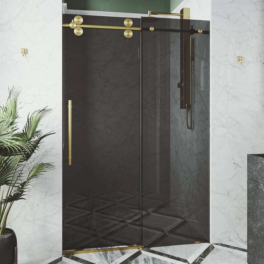 VIGO Elan Frameless Sliding Shower Door