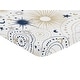 preview thumbnail 2 of 4, Star and Moon Baby Boy Girl Fitted Mini Portable Crib Sheet - Navy Blue Gold and Grey Celestial Sky Stars Gender Neutral Unisex