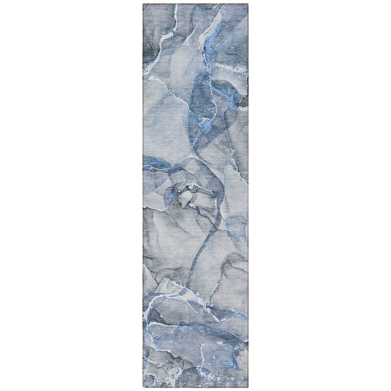 Alto Modern Art-Inspired Weather Resistant Blended Style Outdoor Rug