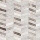 preview thumbnail 12 of 21, Swindon Handmade Herringbone Viscose & Hair-on-hide Area Rug