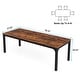preview thumbnail 29 of 30, 78.74 Inches Rectangular Dining Table with Heavy-Duty Metal Legs (Only Table)