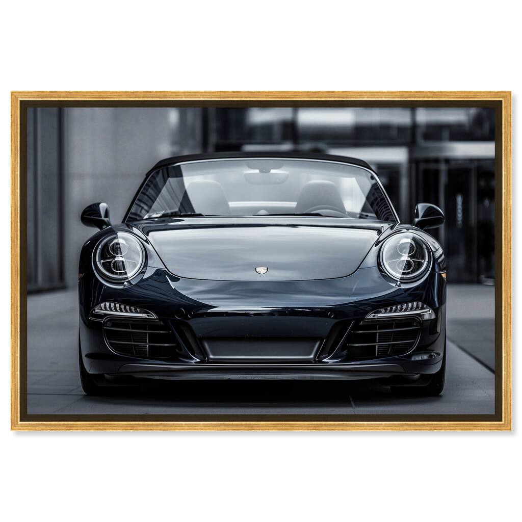 Notoriart Classy Car Framed Car 1 Piece Canvas Wall Art