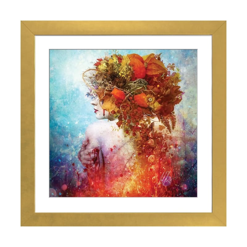 iCanvas "Compassion" by Mario Sanchez Nevado - Gold - 24x24x1