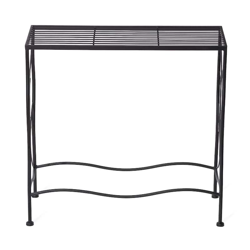 Glitzhome Set of 3 Large-capacity Multifunctional Metal Planter Stands Nesting Side Tables Bakers Racks
