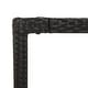 preview thumbnail 8 of 91, vidaXL 3 Piece Patio Dining Set with Cushions Black Poly Rattan - 18.9" x 21.7" x 34.6"