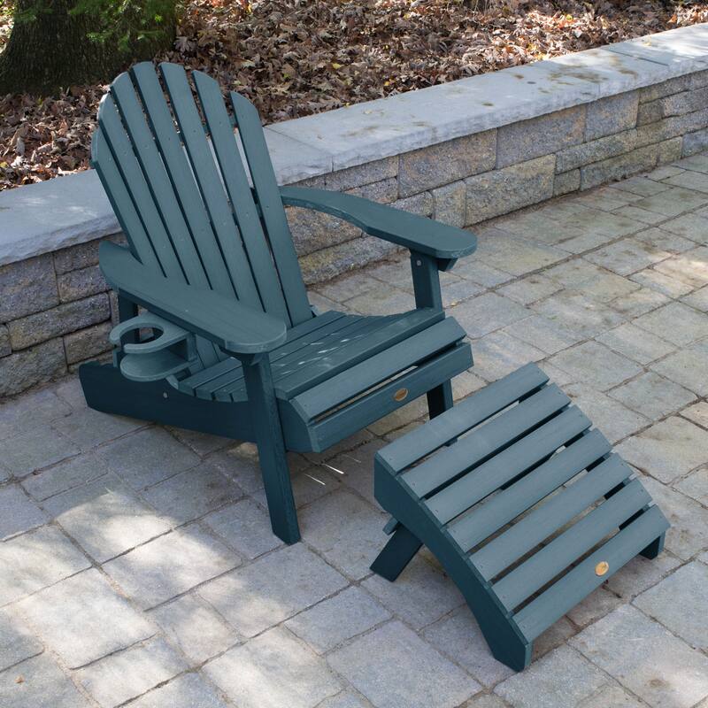 Mandalay Outdoor Chair, Ottoman, and Cupholder Set