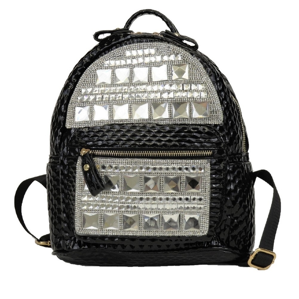 trendy black backpack