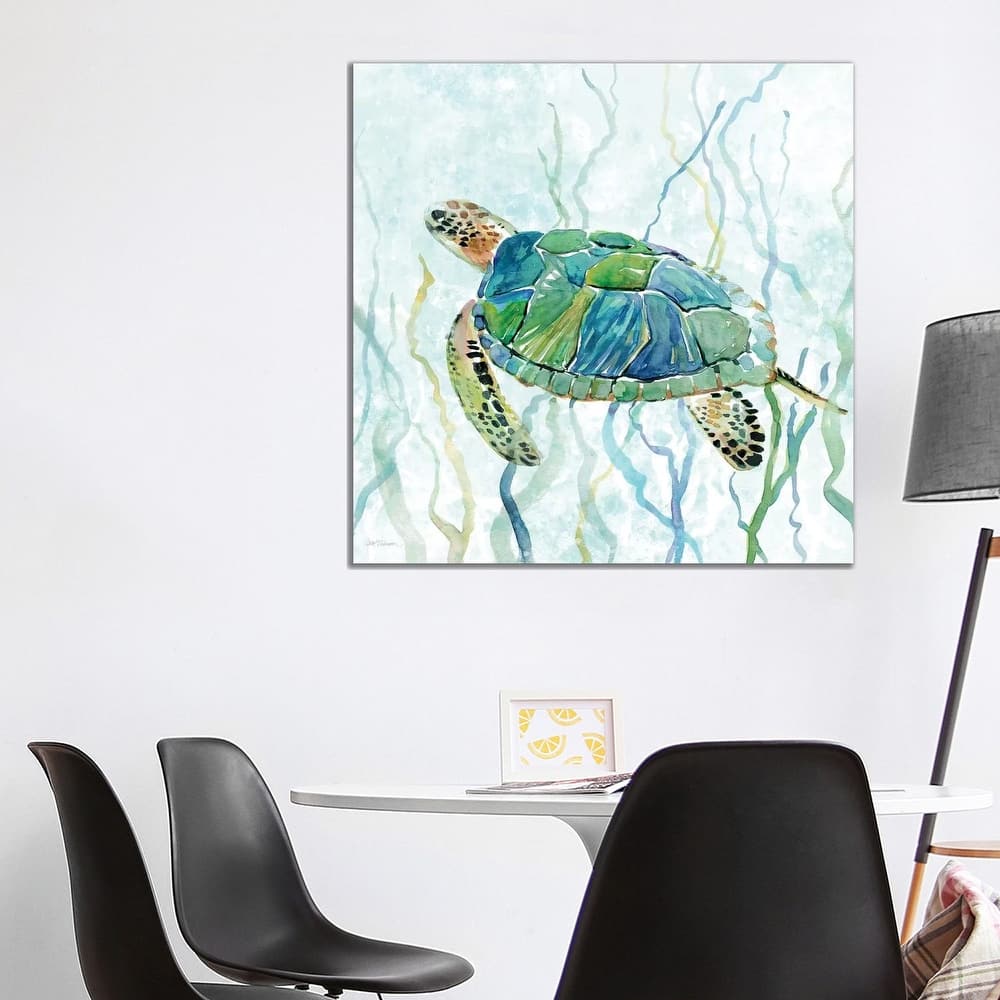 iCanvas "Sea Turtle Swim II" by Carol Robinson Canvas Print