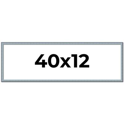 40x12 Frame Rustic Sky Blue Solid Wood Picture Frame | 0.75 Inch