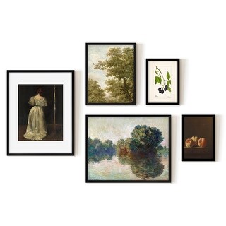 Americanflat 5 Piece Vintage Gallery Wall Art Set - Art by Wall + Wonder