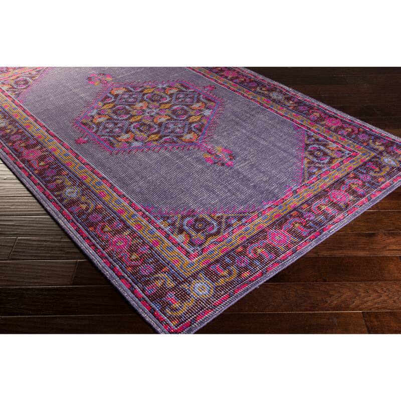 Hand-knotted Alford Boho Medallion Wool Area Rug