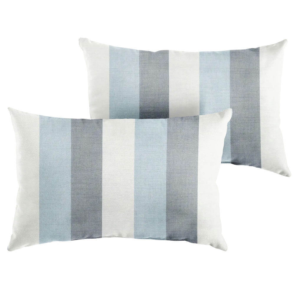 Sorra Home Sunbrella Outdoor Knife Edge Pillow Set of 2