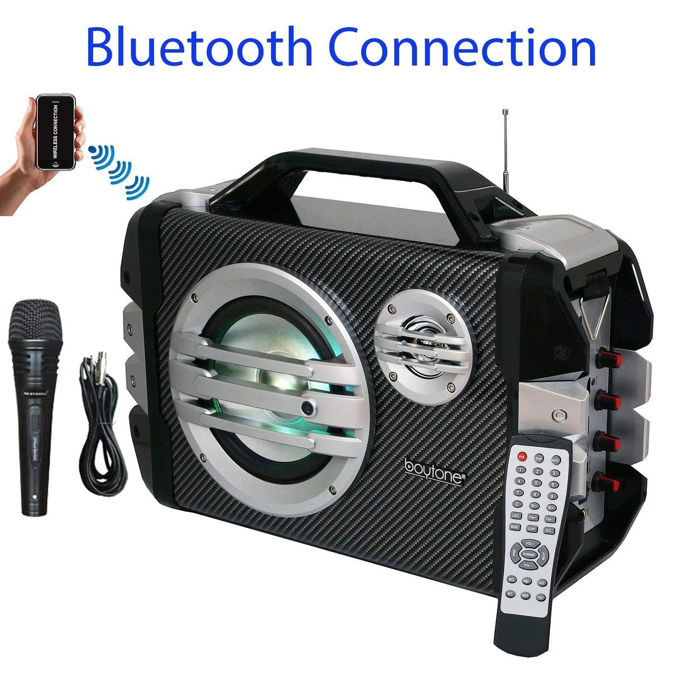 portable bluetooth speaker and microphone