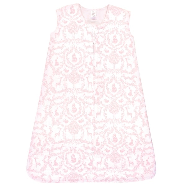 slide 1 of 1, Yoga Sprout Baby Girl Sleeveless Jersey Cotton Sleeping Bag, Sack, Blanket, Lace Garden 0-6 Months - Lace Garden