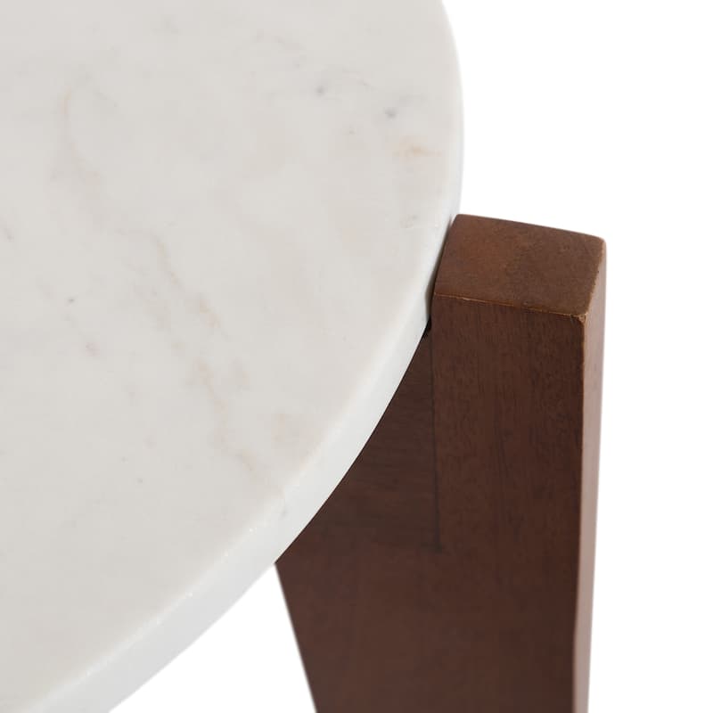 Kate and Laurel Icelyn Marble Side Table