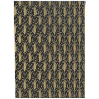 ARCHES BLACK & GOLD Area Rug by Kavka Designs