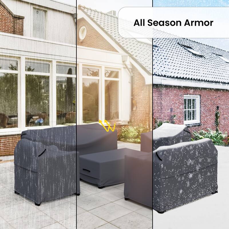 Forever Patio Outdoor Seating Group Cover Set ( Set of 5 ) - 31 x 76 x 26