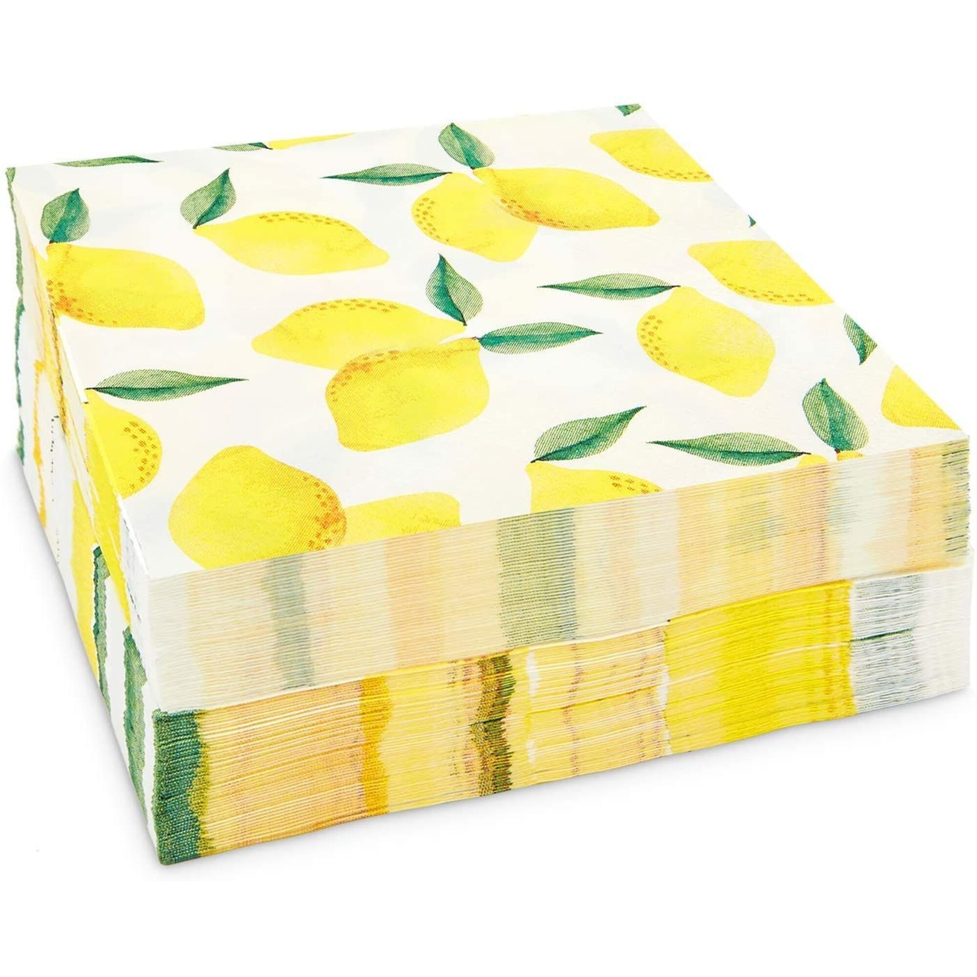 5 In, 100 Pack Lemon Birthday Party Cocktail Napkins 
