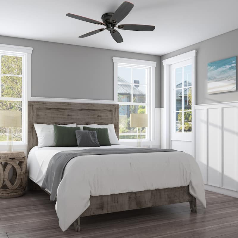 52" Honeywell Glen Alden Oil Rubbed Bronze Indoor Ceiling Fan, No Light, Pull Chain