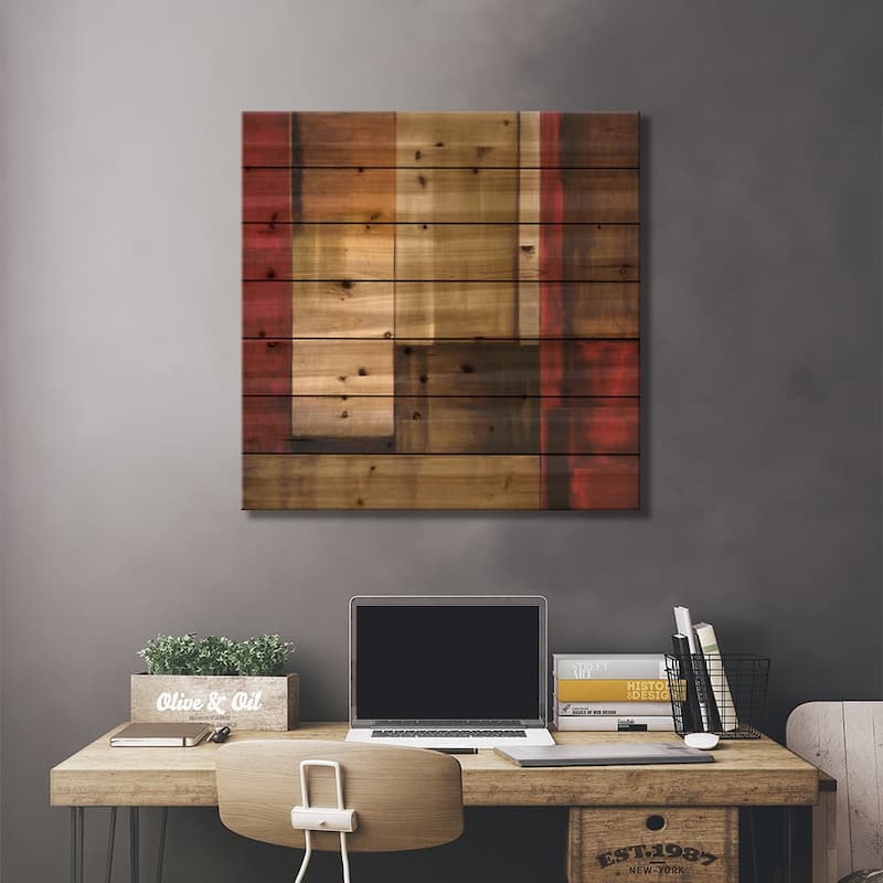 Crossover I Print On Wood by Aaron Summers - Multi-Color