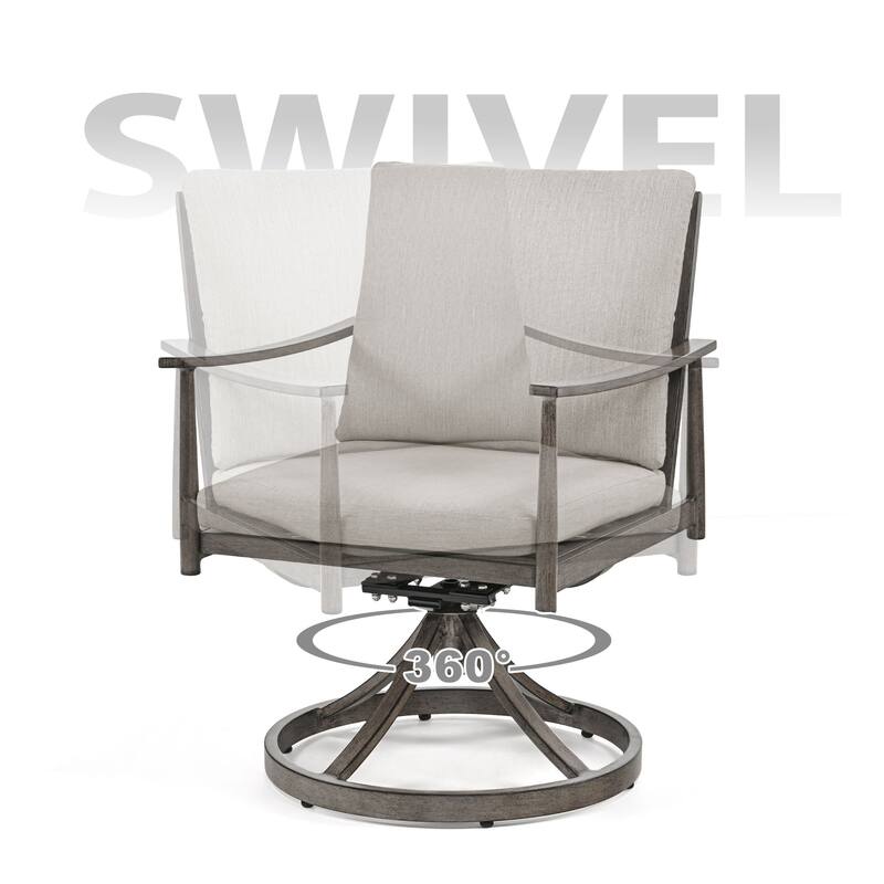 SleekLine 9-Piece Aluminum Patio Dining Set with Webbing Chair Back and Removable Cushions