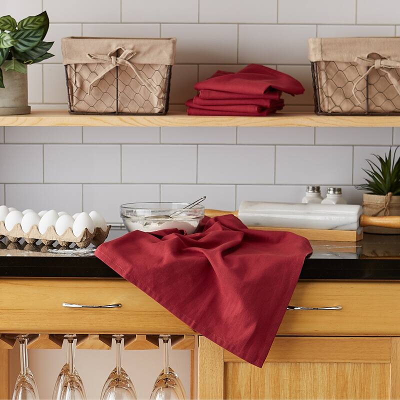 DII Flat Woven Dishtowels