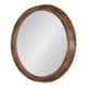 Kate and Laurel Colfax Round Wood Framed Wall Mirror - Natural
