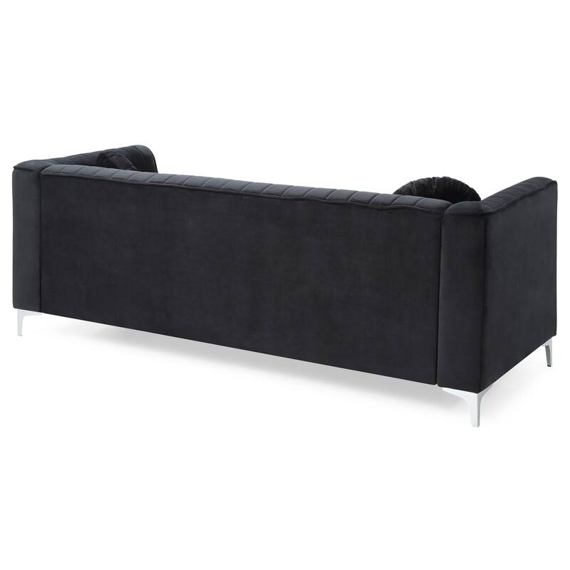 Delray Velvet Tufted Sofa