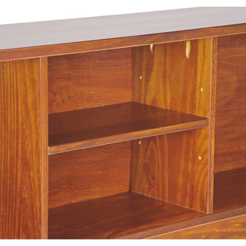 Palace Imports 100% Solid Wood Kansas Twin Size Bookcase Headboard