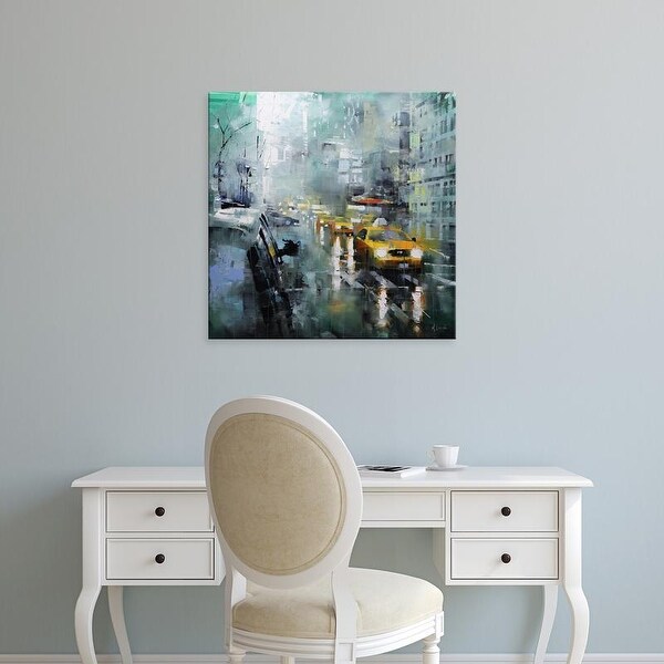 Easy Art Prints Mark Lague's 'New York Rain' Premium Canvas Art