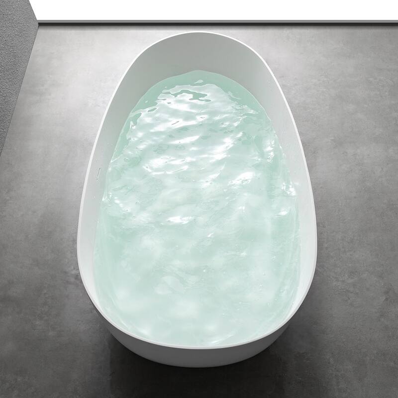 Solid Surface Freestanding Soaking Bathtub