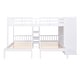 preview thumbnail 18 of 34, Minimalist Design Full-Over-Twin-Twin Bunk Bed with 3 drawers,Shelves, Wardrobe and Mirror,Store Books,Display Decorations