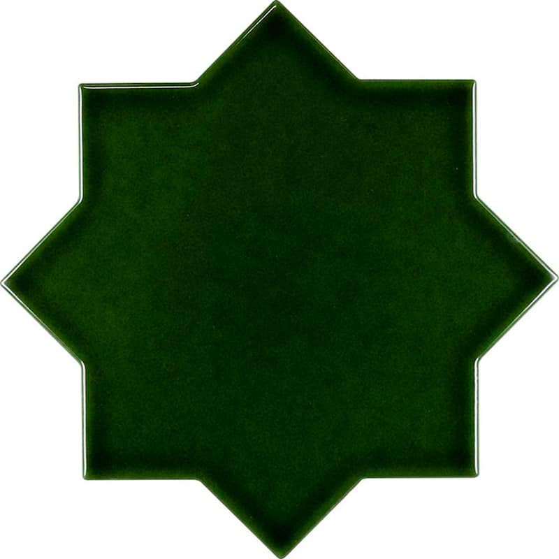 Siena 5" Star with Cross Glossy Ceramic Wall and Floor Tile (10.76 sq ft/case) - 54 Pack